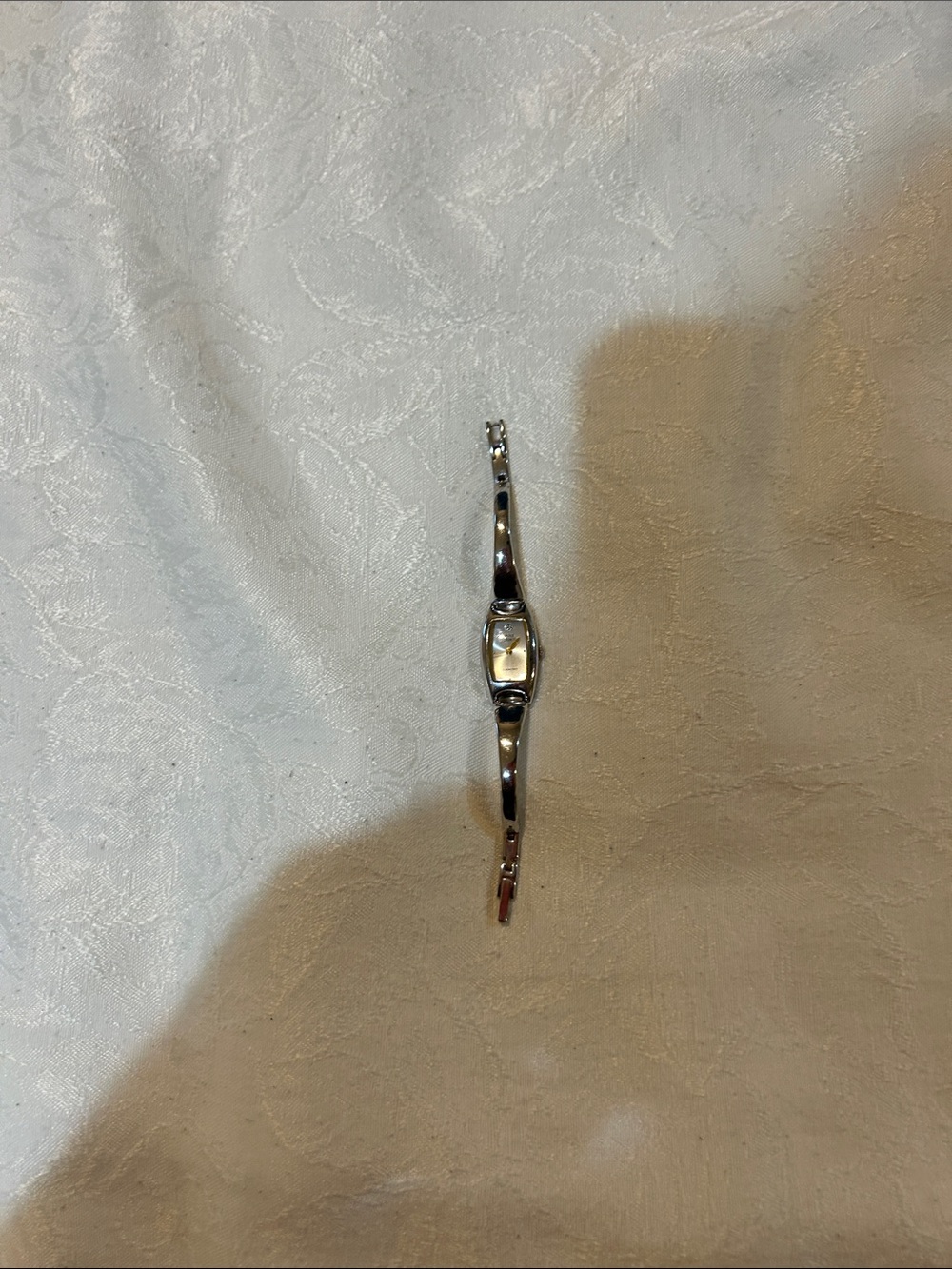 Slim Silver Tone Women's Bracelet Watch - Minimalist.  Anne Klein 6”